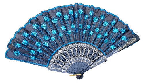 Blue sequins peacock - sequins,