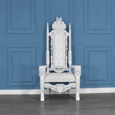 Throne chair french white - chair,