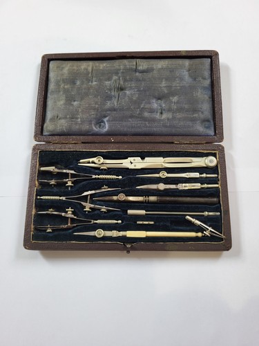 Antique drawing instrument set - antique,