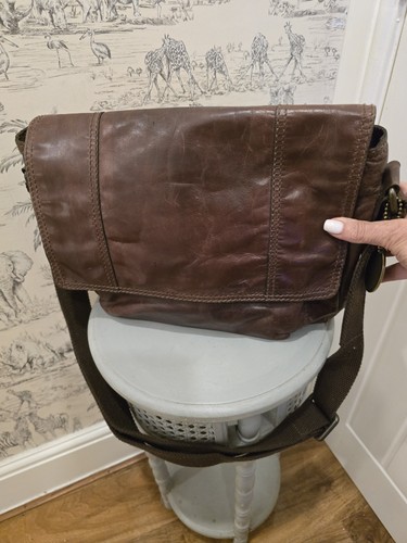 Fossil brown genuine large - fossil,