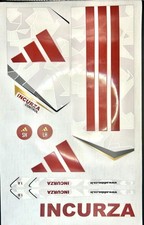 Adidas Cricket bat sticker (replica) 3d Rubber Embossed