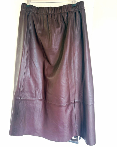 Hush brown leather midi - leather,