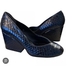 Robert Clergerie Snakeskin block heels 