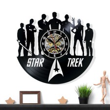 Star Trek Vinyl Record Wall Clock Gift Surprise Ideas Friends Birthdays Decor