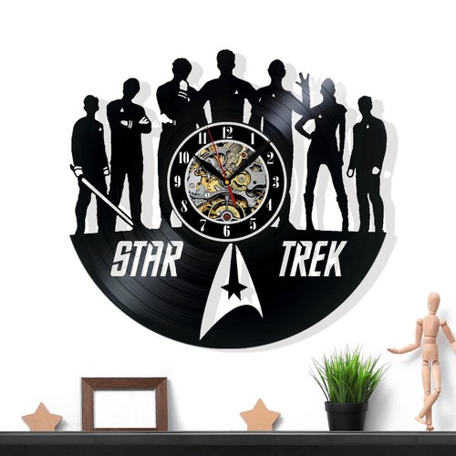 Star trek vinyl record wall - star,