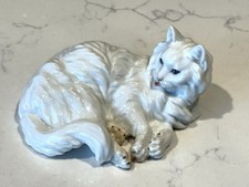 VINTAGE ROYAL VIENNA AUGARTEN WIEN PORCELAIN CAT FIGURINE