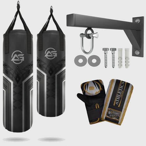 Punch bag boxing set 2ft - boxing, 3ft