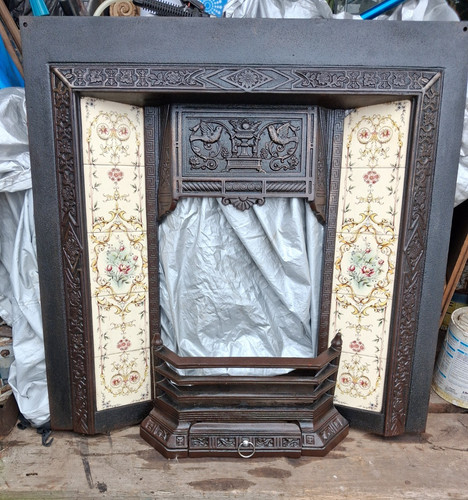 Vintage tiled cast iron - vintage,