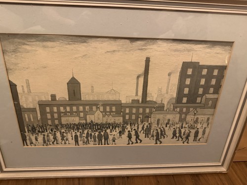 Lowry art style framed - lowry,