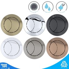 VIVA Toilet Push Button Round Dual Flush Cistern Universal Fitting 40/50/60mm
