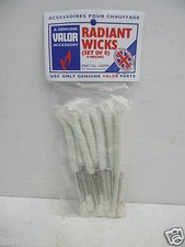 VALOR 140709 SET OF 8 PARAFFIN HEATER WICKS FOR RADIANT HEATERS 