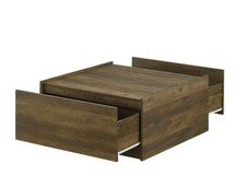 31.5" Square Oak Coffee Table
