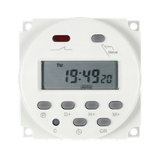 CN101A DC 12V 16A Digital LCD Power Programmable Timer Time Relay Switch UK