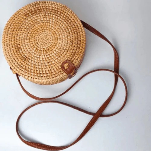 Small rattan summer bag - small,