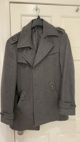 Uomo men grey - grey, wool