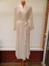 Q8 VTG ST MICHAEL CREAM SEMI SHEER SATIN & DAMASK 50'S STYLE NEGLIGEE 12/14 NWOT