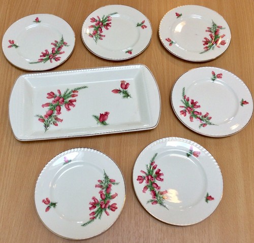 Pink floral portland pottery - pink,