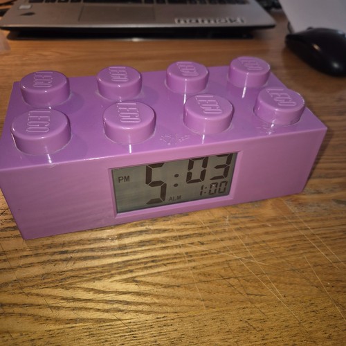 Lego purple brick - purple, alarm