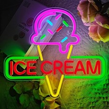 Ice Cream Neon Sign Light up