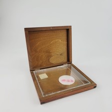 WOODEN CD BOX IN BROWN COLOR, CLOSED FOR MAGNET (1)