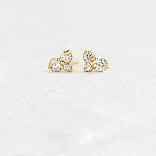 Diamond earrings drop earrings