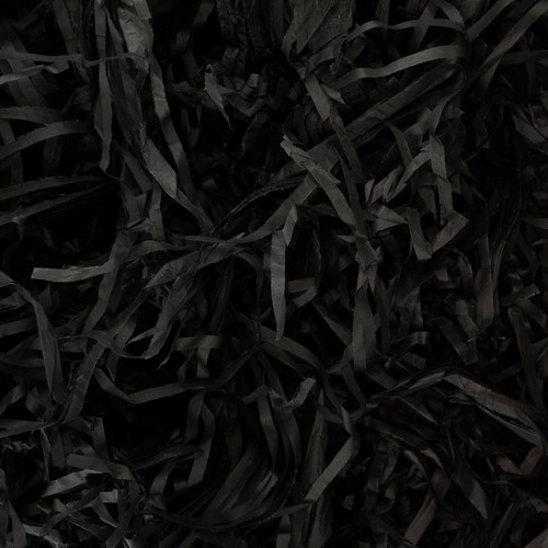 Black shredded tissue - shredded,