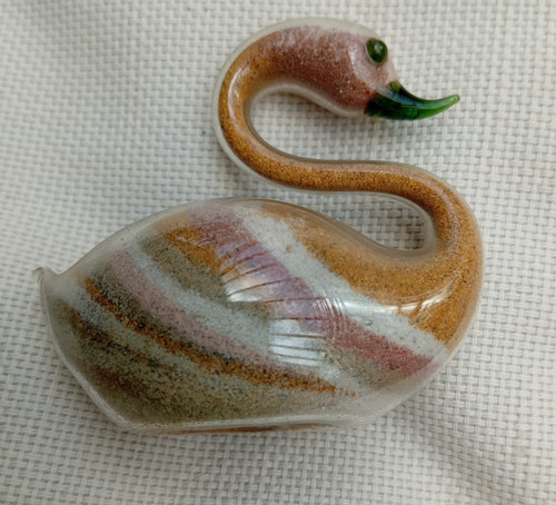 Vintage glass sand filled - glass,