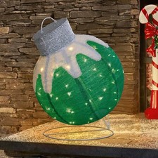 Christmas Large LED Floor Bauble Giant Light Up Christmas bauble decoration 