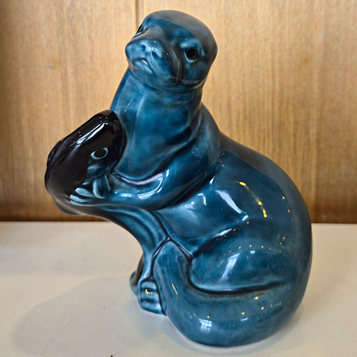 Poole pottery blue glossy - pottery,