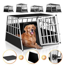 Aluminium Dog Car Crate Pet Travel Transport Box Cage Kennel for Puppy Cat Boot