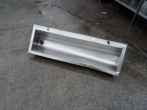Stainless steel trough sink - stainless,