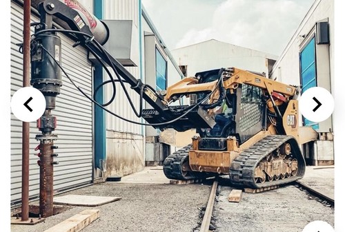 Screw pile skid steer - screw,