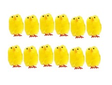 12 Mini Fluffy Easter Chicks