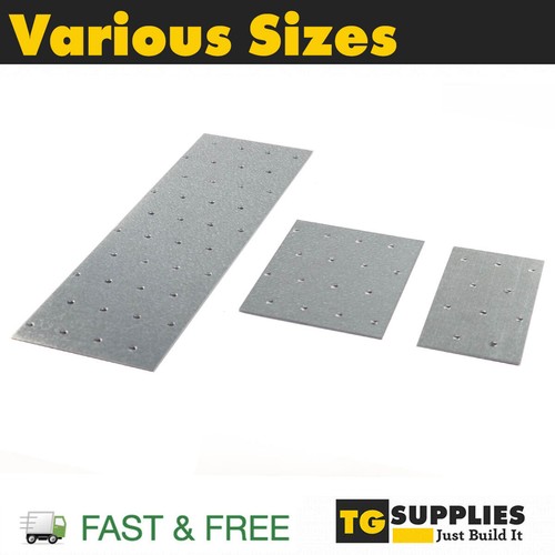 Galvanised flat bracket - flat, nail