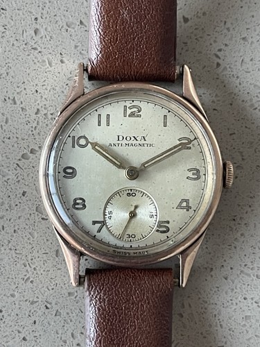 Vintage 1940s doxa solid - vintage, 9k