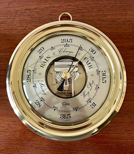 Barigo brass aneroid - brass, wall