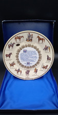 vintage decorative wall plate - The Horse by Michael Gillow- Aynsley China 1976