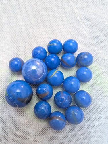Glass marble collection opaque - glass,