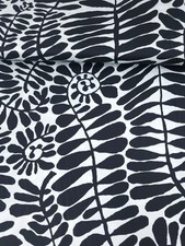Black/White Palm Vine Cotton Sateen - Kaffe Fassett 106" *EXTRA WIDE* Fabric