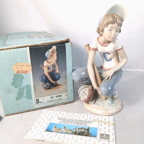 Retired 5290 lladro - retired, baseball