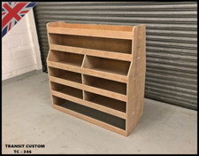 TRANSIT CUSTOM VAN RACKING - DEEP STORAGE - PLY SHELVING FITS SWB LWB O/S FRONT
