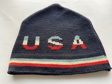 Vintage Wigwam Olympics USA Wool Beanie Hat Cap