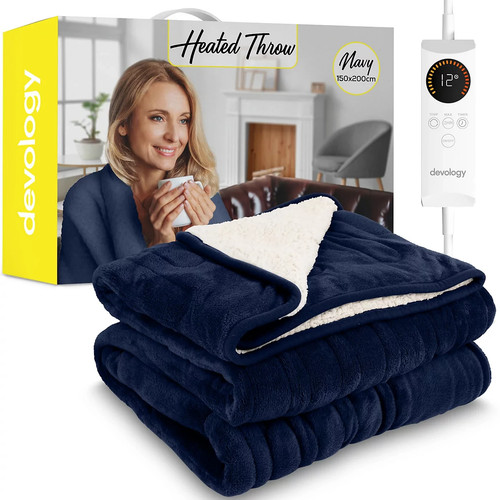 Electric heated throw double - heated,
