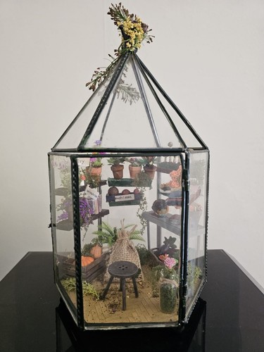 Mini glass green house - glass,