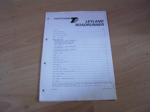 Thatcham body repair - thatcham, manual