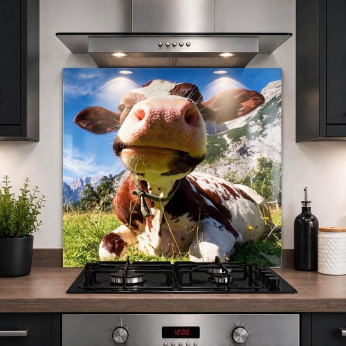 Printed glass kitchen - glass,