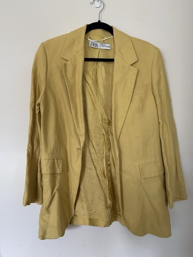 Zara cotton linen blazer - &,