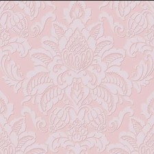 Arthouse Glistening Blush Wallpaper Damask Textured Glitter Pink Embossed 903700