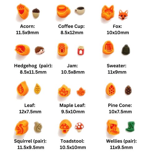 Autumn stud cutters - 🍁,