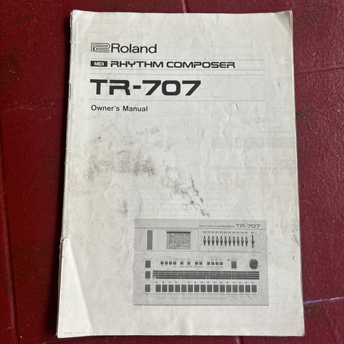 Roland tr707 owner manual - owner’s,